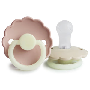 
                  
                    FRIGG Daisy Night Silicone Pacifier 2-Pack (French Gray/Croissant)
                  
                