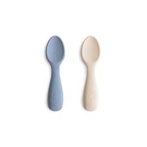 
                  
                    Silicone Toddler Starter Spoons 2-Pack (Tradewinds/Shifting Sand)
                  
                