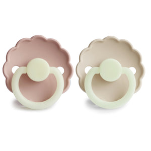 
                  
                    FRIGG Daisy Night Silicone Pacifier 2-Pack (French Gray/Croissant)
                  
                