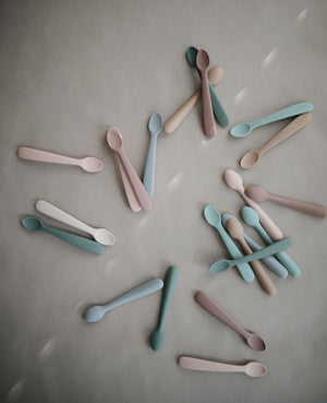 
                  
                    Silicone Feeding Spoons (Stone/Cloudy Mauve) 2-Pack
                  
                